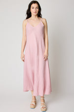 Spaghetti Strap Linen Dress (5 Colors) - Jacqueline B Clothing