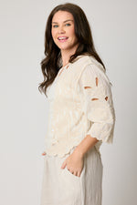 Embroidered Short Top (2 Colors) - Jacqueline B Clothing