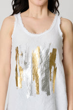 Foil Design Tank Top (2 Colors) - Jacqueline B Clothing