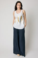 Raw Edge Pocket Linen Pant (6 Colors) - Jacqueline B Clothing