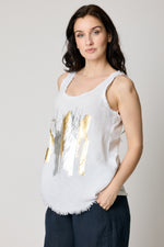 Foil Design Tank Top (2 Colors) - Jacqueline B Clothing