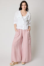Linen Palazzo Cargo Pant - Jacqueline B Clothing