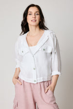 Hooded Denim Style Jacket (4 Colors) - Jacqueline B Clothing