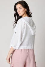 Hooded Denim Style Jacket (4 Colors) - Jacqueline B Clothing