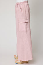 Linen Palazzo Cargo Pant - Jacqueline B Clothing