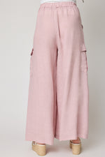 Linen Palazzo Cargo Pant - Jacqueline B Clothing