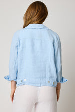 Hooded Denim Style Jacket (4 Colors) - Jacqueline B Clothing