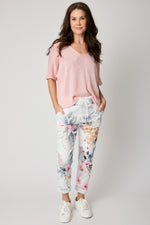 Painted Petal Pant (Italian stretch pant) - Jacqueline B Clothing