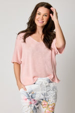 Short Sleeve Sweater - Jacqueline B Clothing