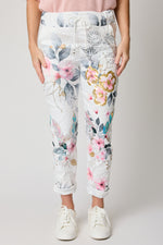 Painted Petal Pant (Italian stretch pant) - Jacqueline B Clothing