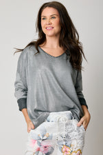 Shiny Stitch Sweater (6 Colors) - Jacqueline B Clothing