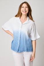 Ombre Linen Blouse (2 Colors)
