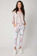 Pink Floral Italian Stretch Pant