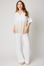 Ombre Linen Blouse (2 Colors)