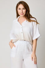 Ombre Linen Blouse (2 Colors)