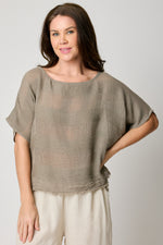 Gauze Stripped Tee (4 Colors)