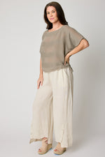 Gauze Stripped Tee (4 Colors)