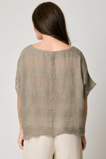 Gauze Stripped Tee (4 Colors)