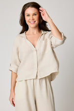 V-neck One Pocket Roll Up Sleeve (7 Colors)