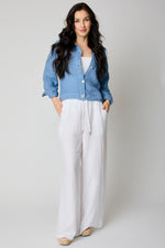 Raw Edge Pocket Linen Pant (6 Colors)