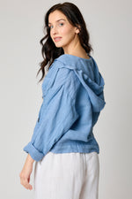 Hooded Denim Style Jacket (4 Colors) - Jacqueline B Clothing