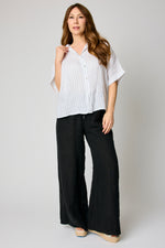Raw Edge Pocket Linen Pant (6 Colors) - Jacqueline B Clothing