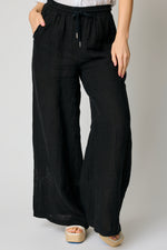 Raw Edge Pocket Linen Pant (6 Colors) - Jacqueline B Clothing