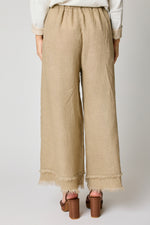 Linen Raw Edge Cropped Pant (10 Colors)