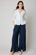 Slit Front Linen Pant (3 Colors)
