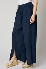 Slit Front Linen Pant (3 Colors)