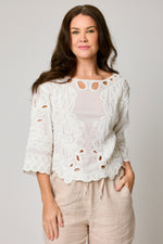 Embroidered Short Top (2 Colors) - Jacqueline B Clothing