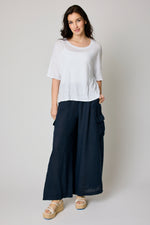 Boxy Linen Knit Tee (6 Colors)