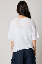 Boxy Linen Knit Tee (6 Colors)