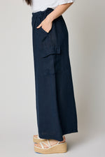 Linen Palazzo Cargo Pant - Jacqueline B Clothing