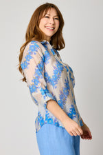 Lattice Floral Blouse (2 Colors)