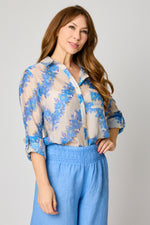 Lattice Floral Blouse (2 Colors)