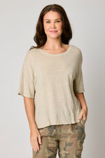 Boxy Linen Knit Tee (6 Colors)