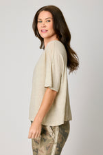 Boxy Linen Knit Tee (6 Colors)