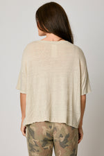 Boxy Linen Knit Tee (6 Colors)