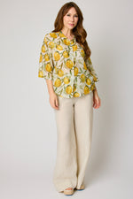 Lemon Cotton Silk Voile Top (2 Colors)