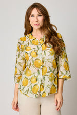 Lemon Cotton Silk Voile Top (2 Colors)