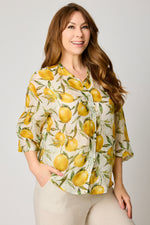 Lemon Cotton Silk Voile Top (2 Colors)