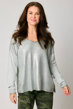 Shiny Stitch Sweater (6 Colors) - Jacqueline B Clothing