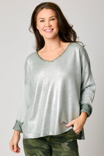 Shiny Stitch Sweater (6 Colors) - Jacqueline B Clothing