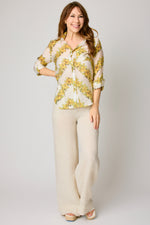 Lattice Floral Blouse (2 Colors)