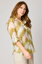Lattice Floral Blouse (2 Colors)