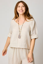 V-neck Crop Tee (6 Colors)