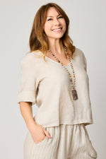 V-neck Crop Tee (6 Colors)