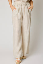 Linen Pinstripe Pant (4 Colors)