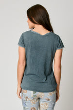 Knit Ruffle Trim Tee (6 Colors) - Jacqueline B Clothing